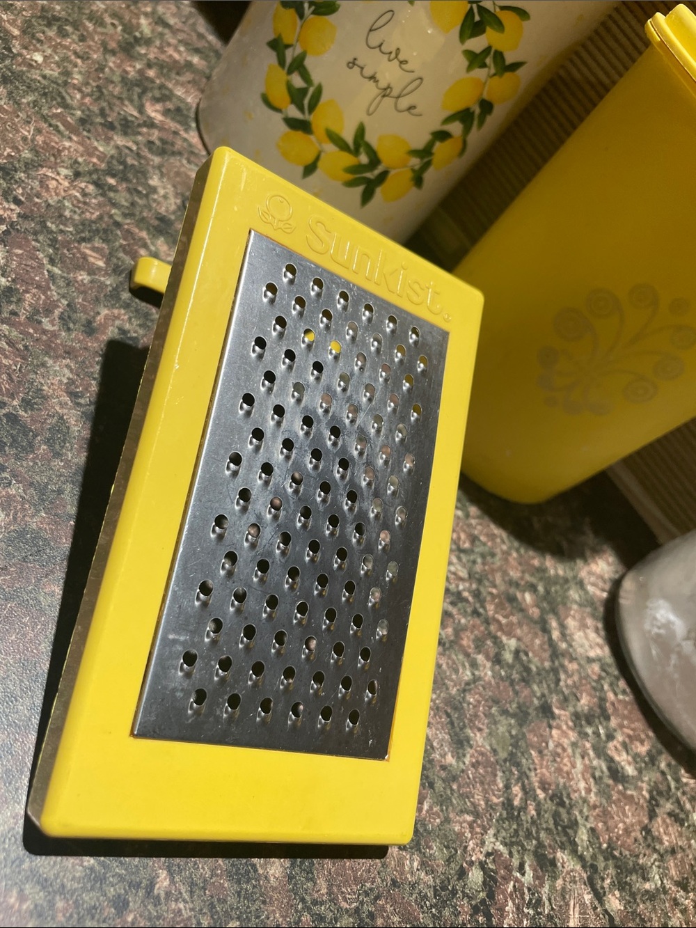 Sunkist Vintage Yellow Handheld Grater - Metal Blade